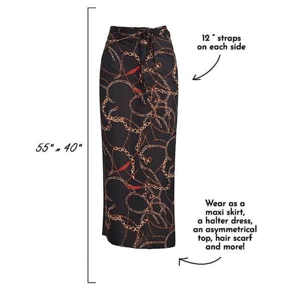 NWT Walter Baker Paradise IBIZA Chain Sarong - Picture 4 of 11